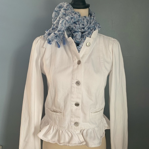 GAP WHITE DENIM JACKET - Picture 1 of 5